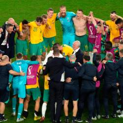 Celebración de la selección australiana. Foto: Europa Press