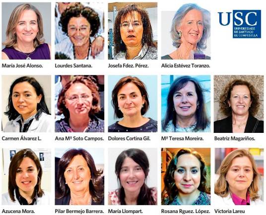 Catorce mujeres de la USC están entre las científicas más influyentes de España