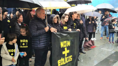 Protesta contra os eólicos de Bustelo, Campelo e Toural