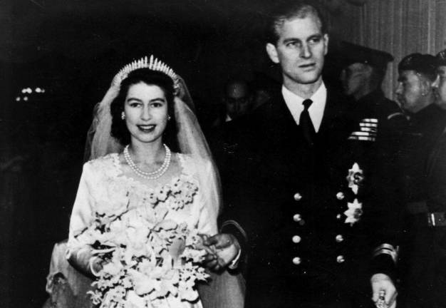 El príncipe Felipe de Grecia y Dinamarca se convertiría en 1947 en su marido y sería el consorte más longevo, más de 73 años, de la historia del Reino Unido. Foto, Hulton Archive