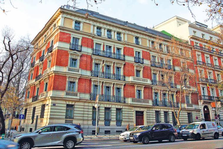 3. Sede central de Previsión Sanitaria Nacional, el Palacio de Gamazo, en la calle Génova de Madrid.