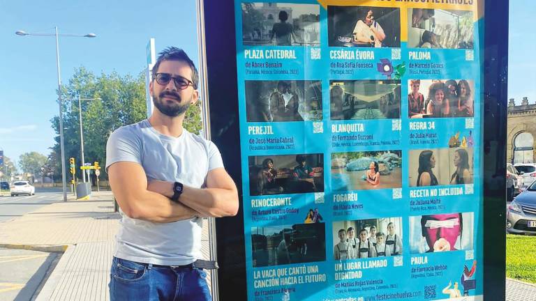 arte hecho cine. El director de cine dominicano, José María Cabral, en su visita a Huelva. Foto: Cedida