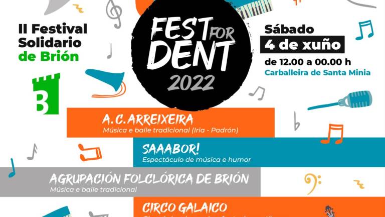 Música, teatro e xogos na II Edición do Festival Solidario ‘Fest for Dent’ en Brión