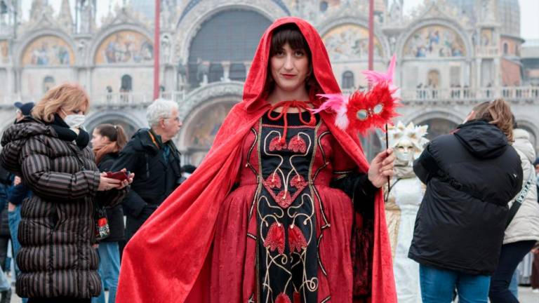 Susi Caramelo en un reportaje en el Carnaval de Venecia. Foto: MP