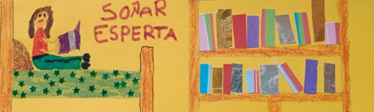 Marcapáxinas gañador na categoría de primeiro a terceiro de primaria, obra de Sofía Queijo Rey