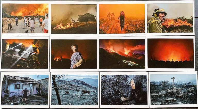 Colección fotográfica ‘Lume´, que recoge diversos incendios forestales en la provincia de Ourense. Foto: Brais Lorenzo