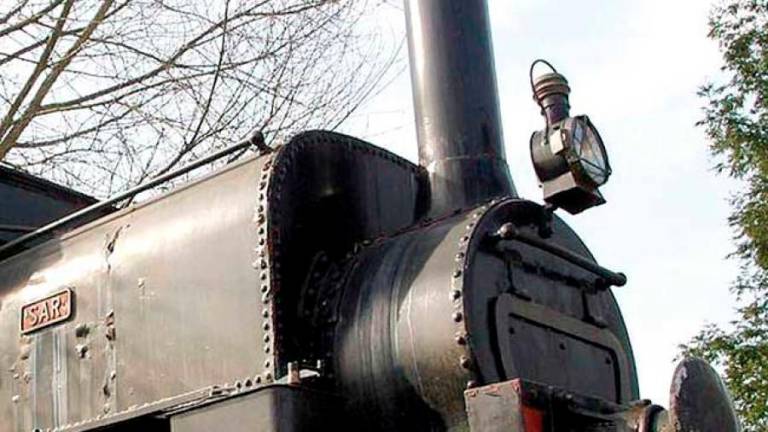 MUSEALIZACIÓN. Imaxe da histórica locomotora ‘Sarita’, que será rehabilitada e musealizada o vindeiro ano. Foto: G.