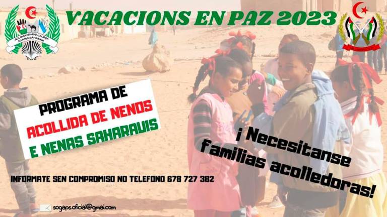 Cartel Vacacións en Paz 2023. Foto: C.A.