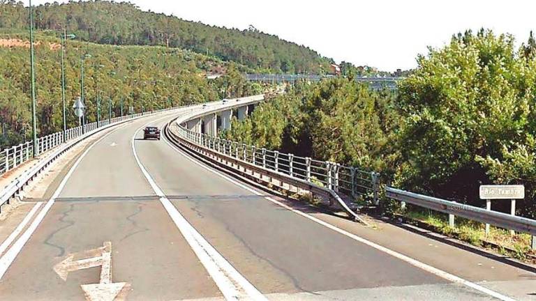 A ponte onde se localizan as obras obxecto deste contrato sitúase no punto quilométrico 69 da estrada AC-550. Foto: G. M.