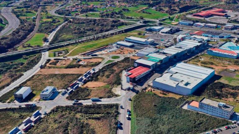 Vista aérea del polígono industrial de A Sionlla, en Santiago, donde se construirá el Data Center. Foto: Google Maps