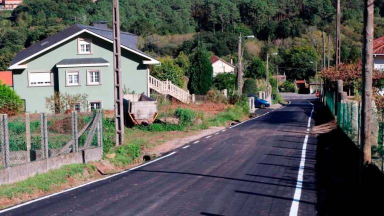 Accesos á localidade de Abelendo, na parroquia de Tállara. Foto: Concello de Lousame