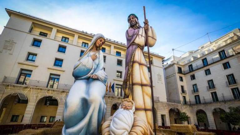 Belén <i>Sagrada Familia </i>en Alicante. (Fuente, traveler.es)