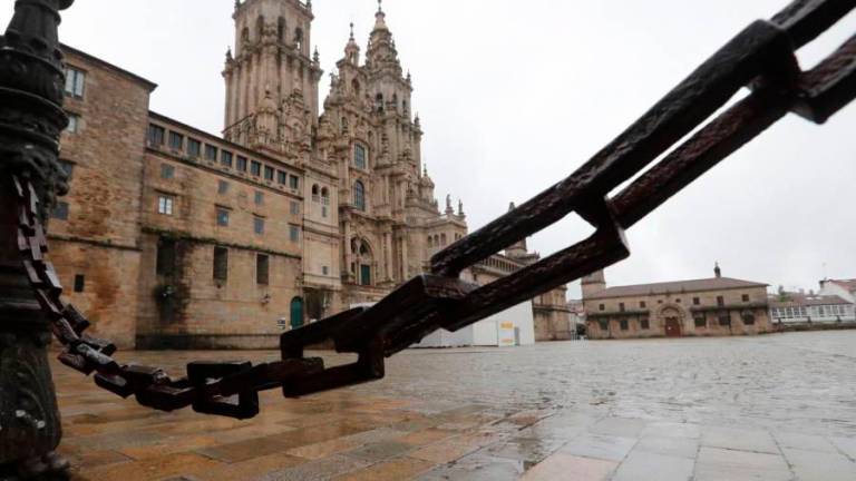 Praza do Obradoiro de Santiago de Compostela. Foto: Lavandeira Jr./EFE