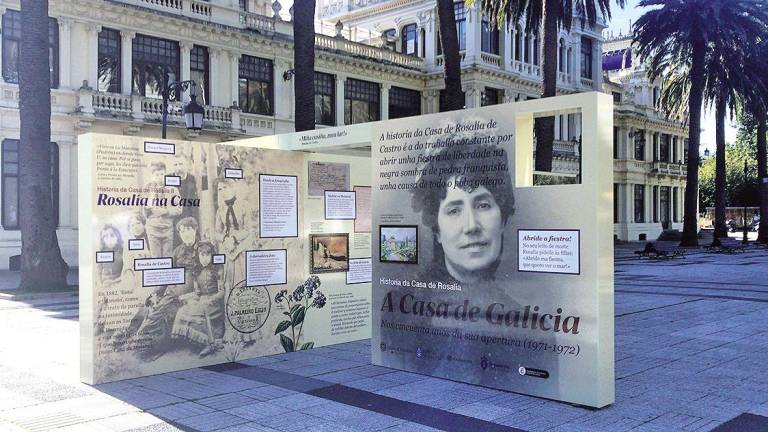 Inaugurada la exposición ‘A Casa de Galicia. 50 anos da Casa de Rosalía’ en A Coruña. Foto: ECG