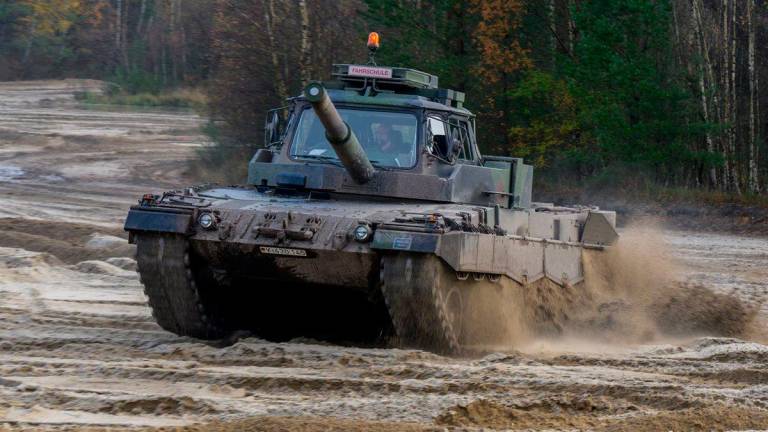 Imagen de un carro de combate Leopard 2. Foto: E.P.