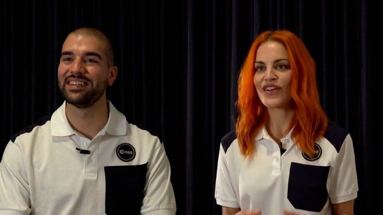 Pablo y Sara, los nuevos astronautas españoles