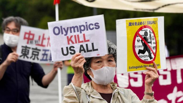Las manifestaciones en contra de la celebración de los Juegos Olímpicos se suceden en Japón desde hace tiempo. Foto: A.E.