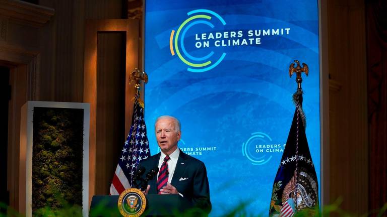 Joe Biden durante su intervención en la cumbre. Foto: CNN