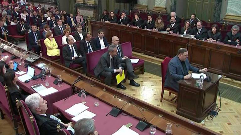 Un momento del juicio por el proceso independentista en Cataluña. Foto: Europa Press