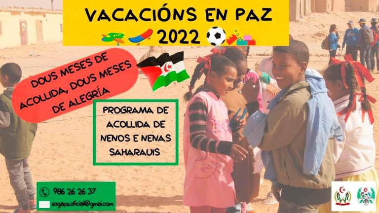 Cartel anuniador do programa Vacacións en Paz