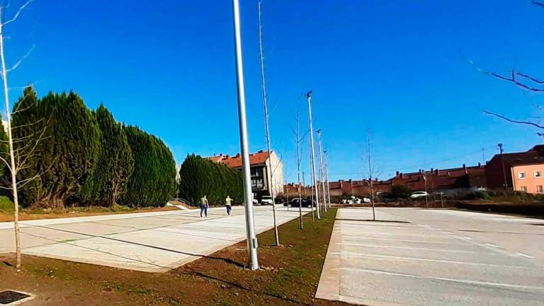 Aparcamiento de la rúa da Altiboia, integrado en la zona 3, antes de su inauguración. Foto: CdS