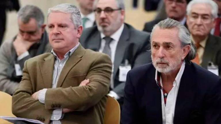 Pablo Crespo y Francisco Correa, durante el juicio de la Gürtel en la Audiencia Nacional. Foto: E.P.