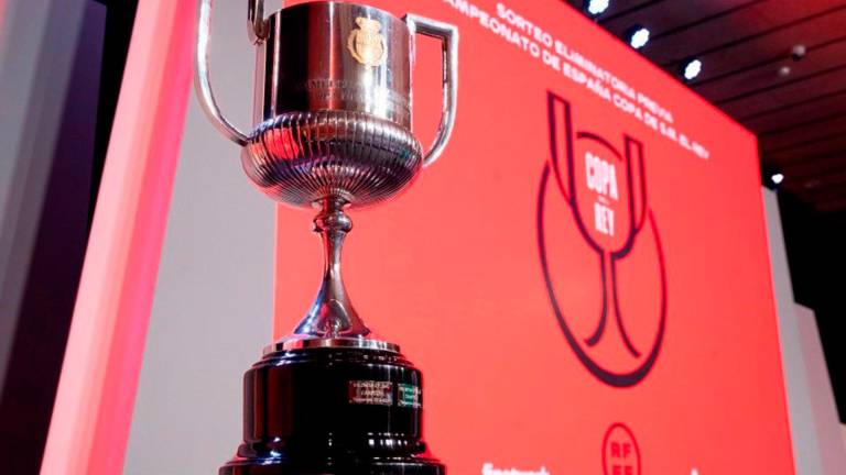 Imagen del trofeo de la Copa del Rey