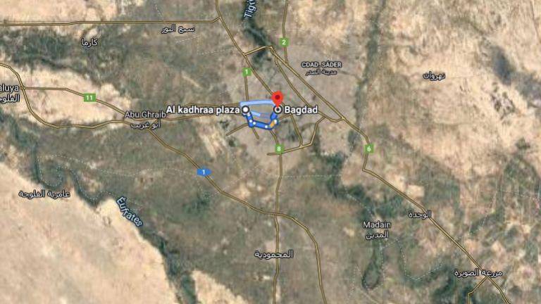 En la captura de GOOGLE MAPS, lugar del ataque suicida en Bagdad (Irak). GOOGLE MAPS