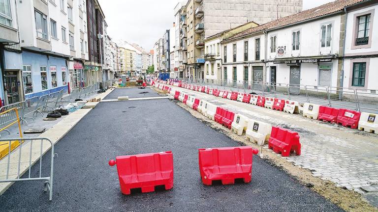 Las obras de la rúa Concheiros arrancaron a finales de 2020