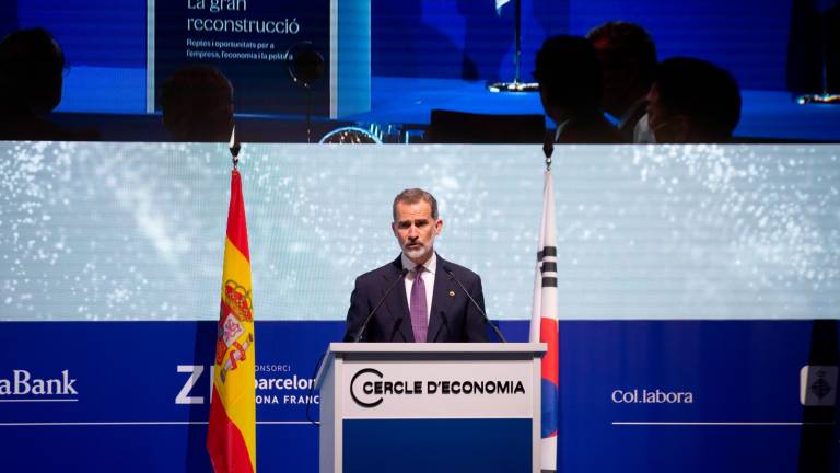 Felipe VI, la semana pasada en Barcelona. Foto: David Zorrakino/E.P.