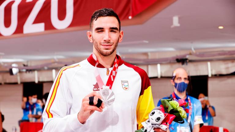 BRILLO El judoca aragonés Sergio Ibáñez, que se quedó a un paso de lograr el oro. Foto: CPE