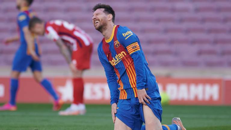 FRUSTRACIÓN Messi lamenta un fallo. Foto: DPA Europa Press