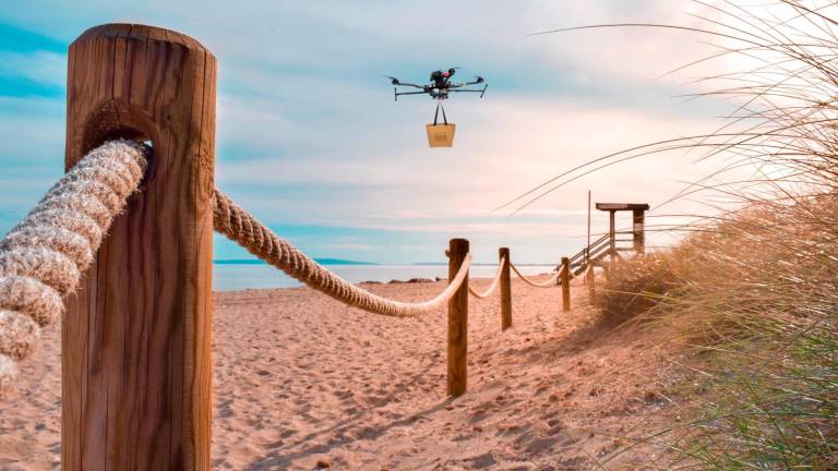Repartir comida con drones a yates: una empresa gallega se propone revolucionar el sector ‘delivery’