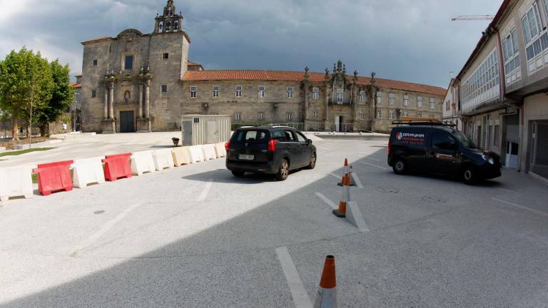 campo de conxo. Reapertura al tráfico en la zona donde se han realizado las obras desde 2019 para crear el ‘pequeño Obradoiro’. Foto: F. Blanco 