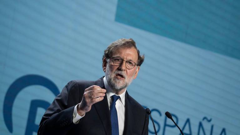 El expresidente del Gobierno, Mariano Rajoy en la 26 Intermunicipal del PP. FOTO: Jorge Gil