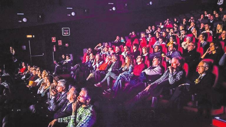 Espectadores asistentes a unha sala durante unha das edicións da Festa do Cine. Foto: E.P.