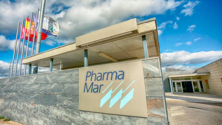 Entrada a la sede de PharmaMar en la capital de España. Foto: Ricardo Rubio/Europa Press