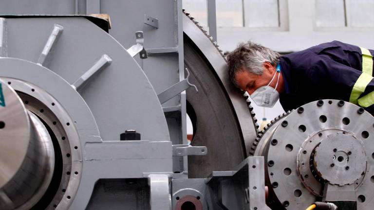 El departamento de turbinas de Navantia Ferrol realizó las pruebas de las cajas reductoras del programa de corbetas que la compañía naval pública construye para Arabia Saudí. Foto: Kiko Delgado