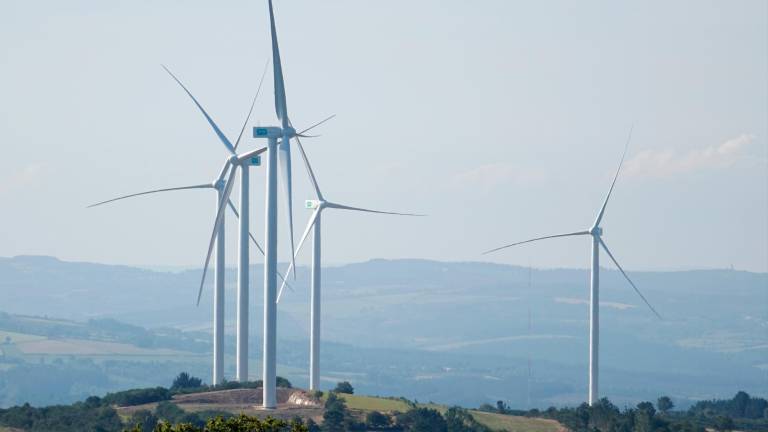 Aeroxeradores dun dos numerosos parques eólicos instalados en Galicia. Foto: ECG