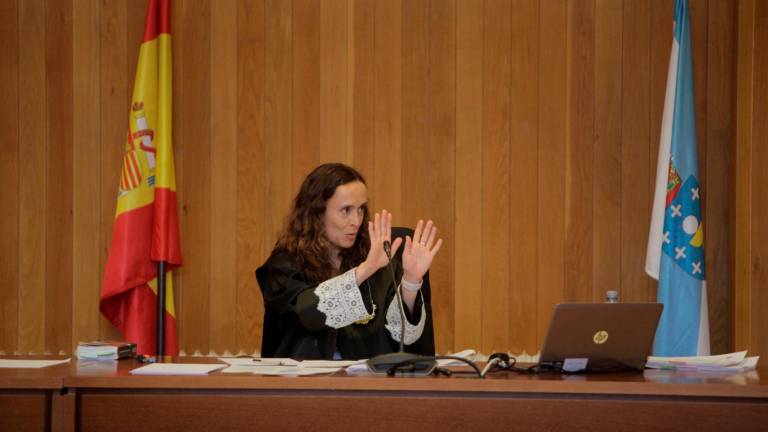 La magistrada Marta Canales durante el juicio. Foto: Cabalar