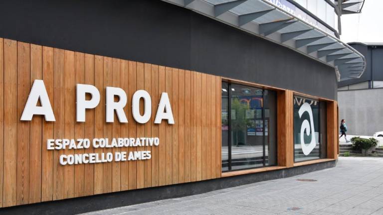 Instalaciones del coworking A Proa, a la entrada de Novo Milladoiro. Foto: CDA