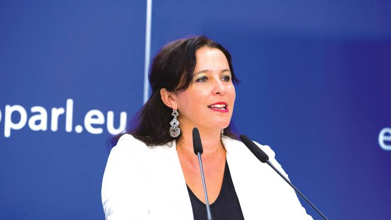 Ana Miranda, o día que tomou posesión do escano no Parlamento Europeo. Foto: Delmi Álvarez