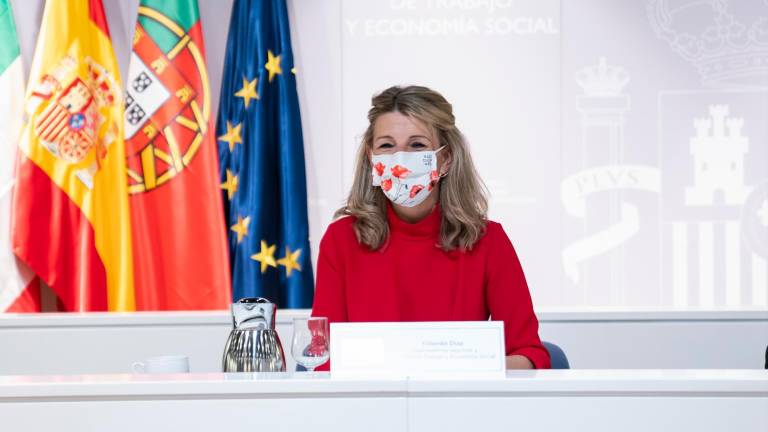 La vicepresidenta segunda y ministra de Trabajo y Economía Social, Yolanda Díaz // A. Pérez Meca / Europa Press 17/03/2022