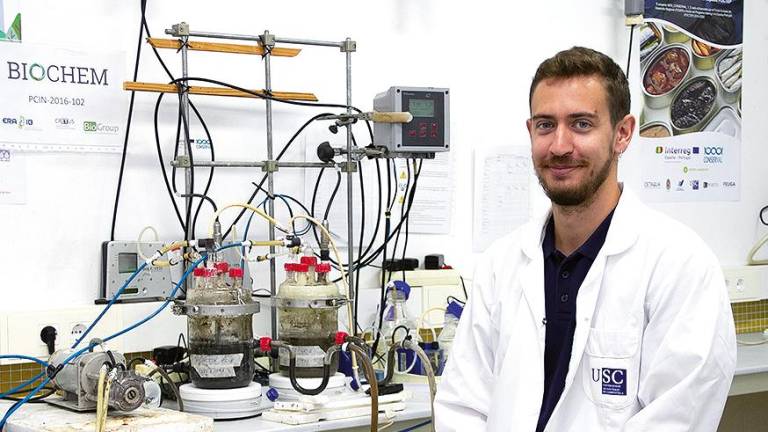 Riccardo Bevilacqua, en su laboratorio. Foto: Gallego