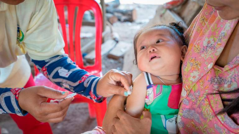 Más vacunación infantil gracias a la aportación de Gadis. Foto: Unicef