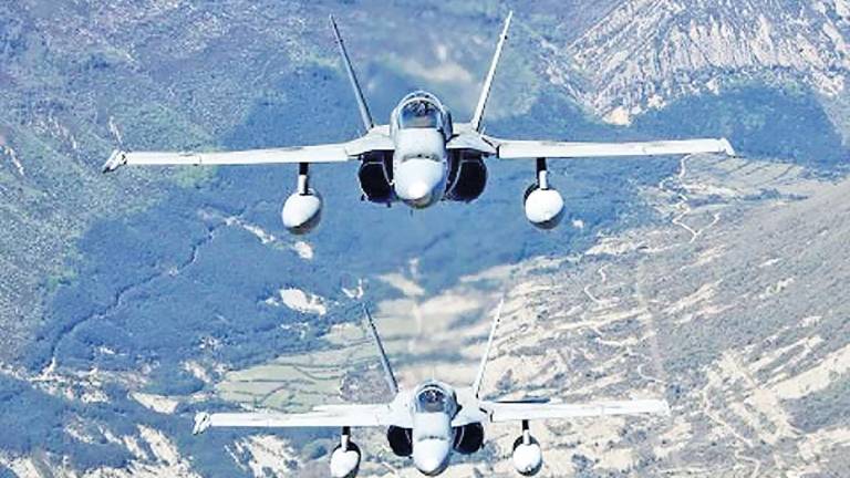 eagle eye 22-01. Demuestra la capacidad de defensa aérea de las Fuerzas Armadas españolas. Foto: Defensa
