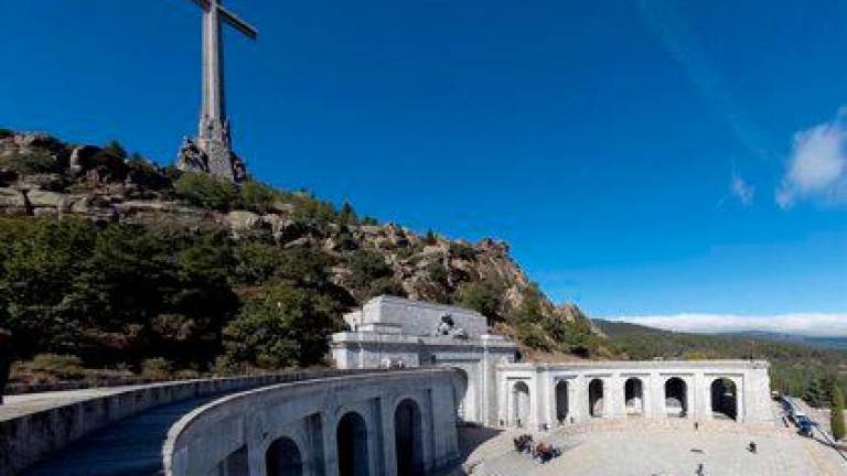 Basílica del Valle de los Caídos el dia en el que fueron exhumados los restos mortales de Franco. Foto: E.P.