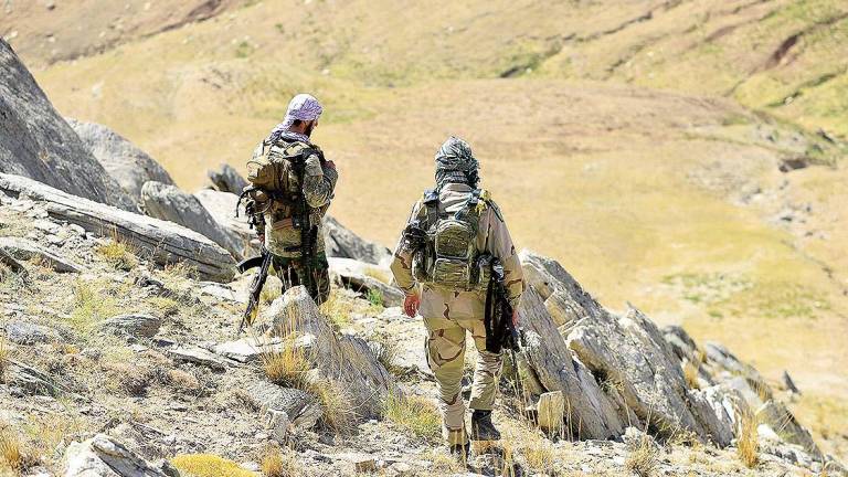 Milicianos antitalibanes en la provincia norteña de Panjshir, única que aún resiste. Foto: E.P.