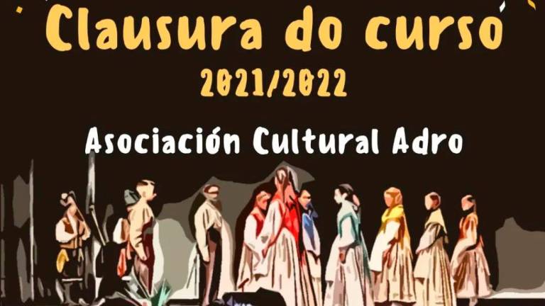 Cartel promocional del festival de clausura de la Asociación Cultural Adro de Baio. Foto: A. C. Adro