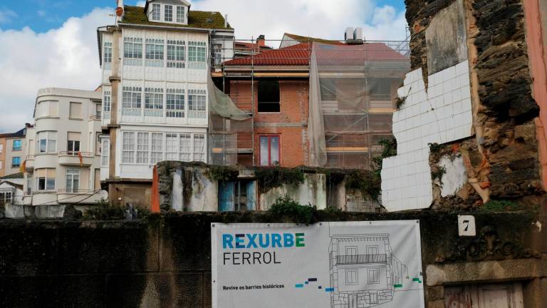  ferrol. Obras de rehabilitación de viviendas en la ciudad. Foto: Kiko Delgado